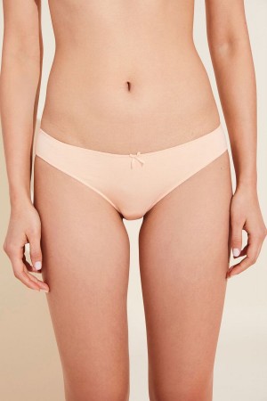 Eberjey Pima Stretch Cotton Donna Mutandina Bikini Beige | OVM2910ZT