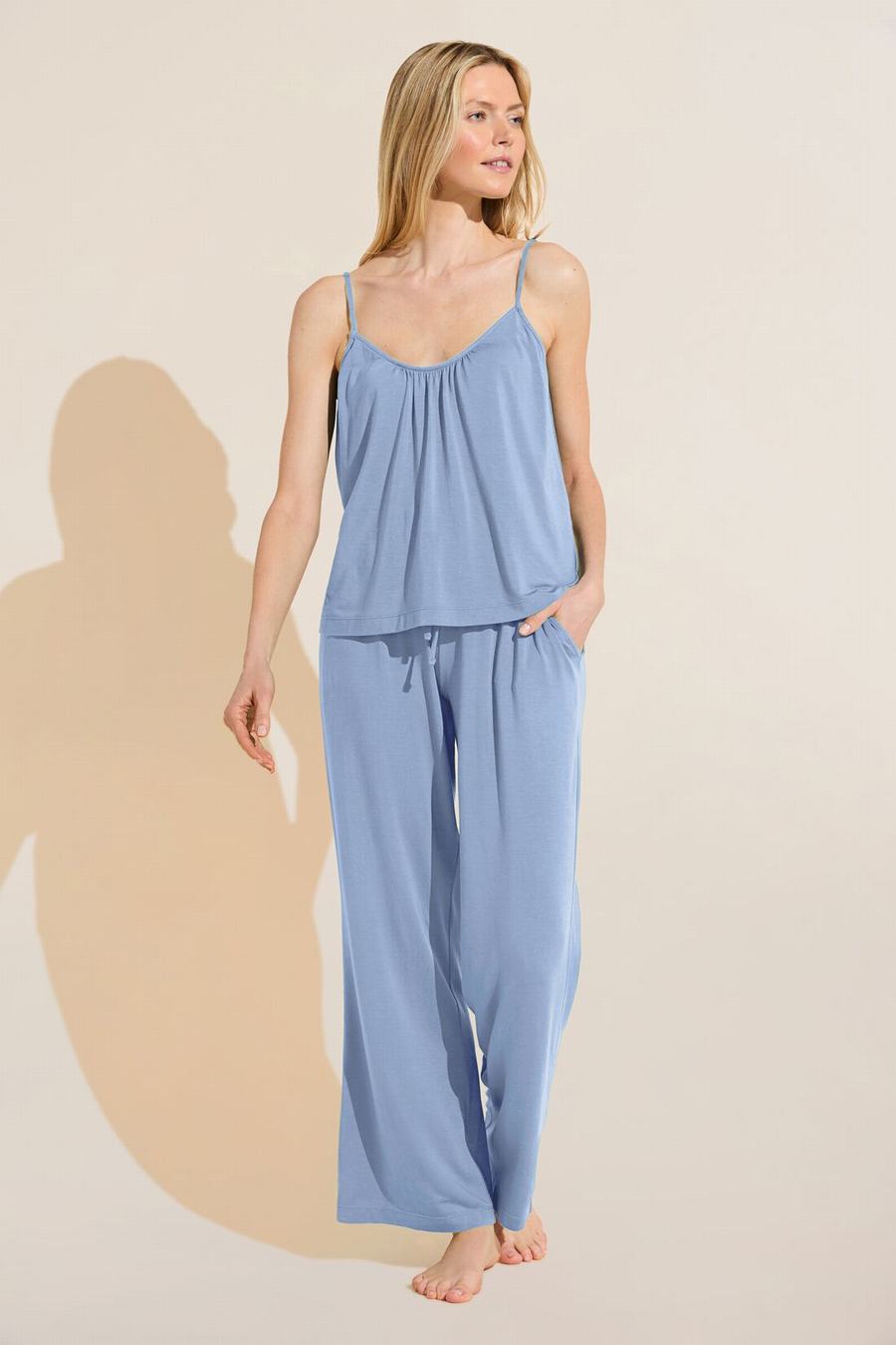 Eberjey Gisele TENCEL™ Modal Cami & Pant PJ Set Donna Pigiama Blu | BKT6422JI