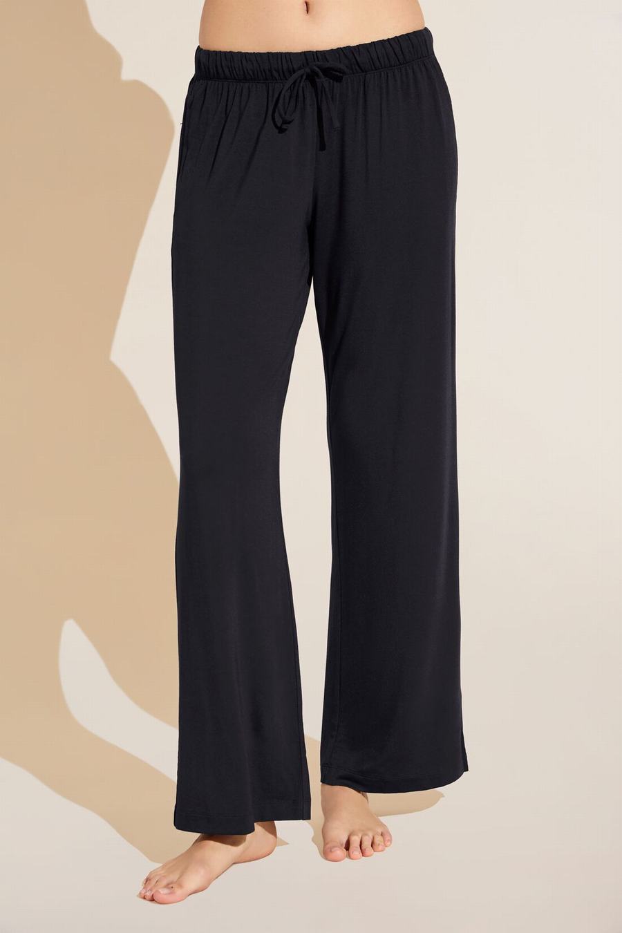 Eberjey Gisele TENCEL™ Modal Everyday Straight Leg Donna Pantaloni Nere | WQL938YS