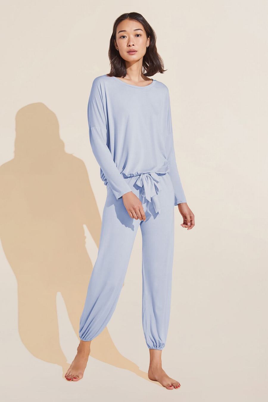 Eberjey Gisele TENCEL™ Modal Slouchy PJ Set Donna Pigiama Blu | OOM2588LL