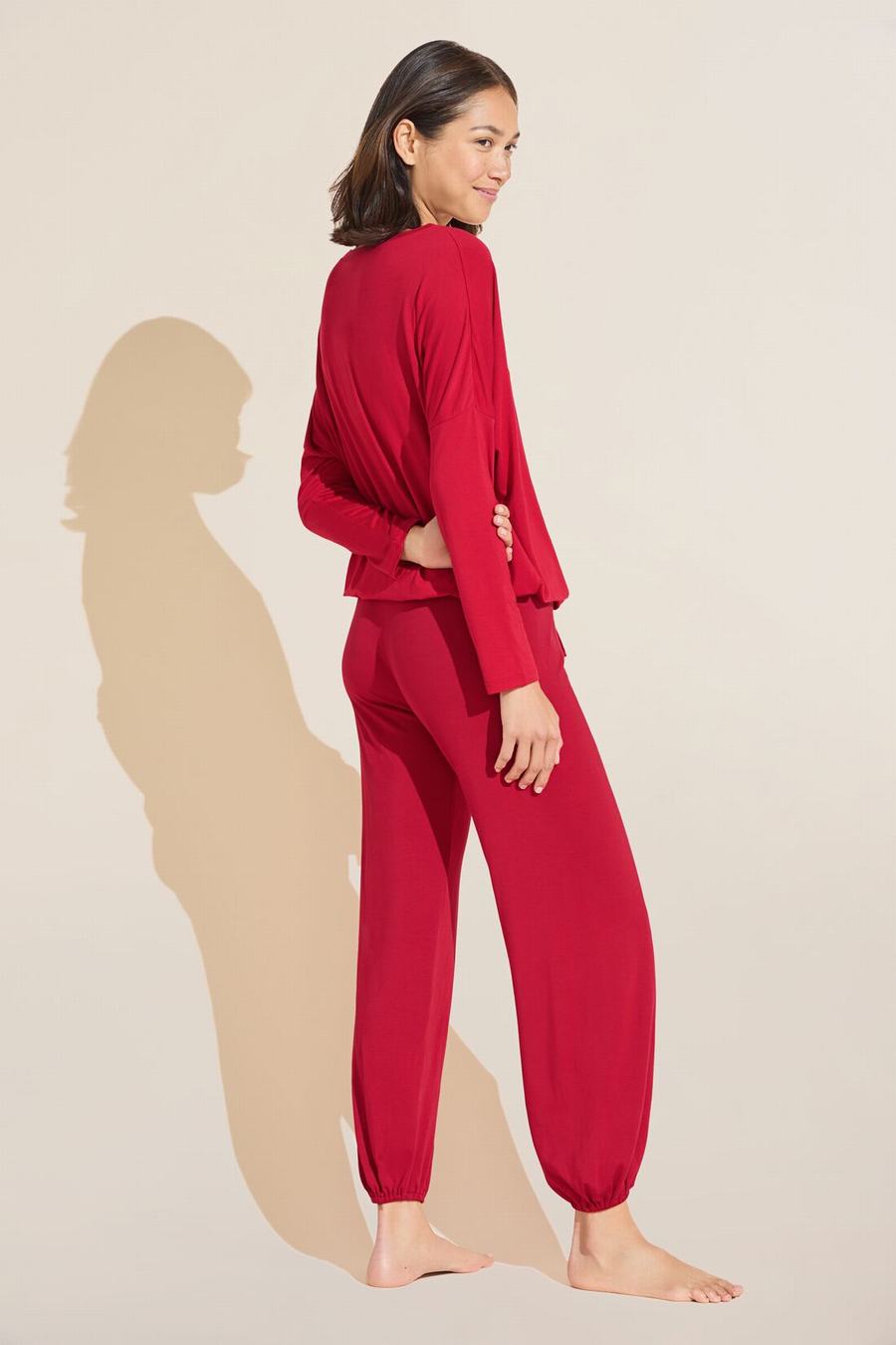 Eberjey Gisele TENCEL™ Modal Slouchy Set Donna Pigiama Rosse | XCH6732UR