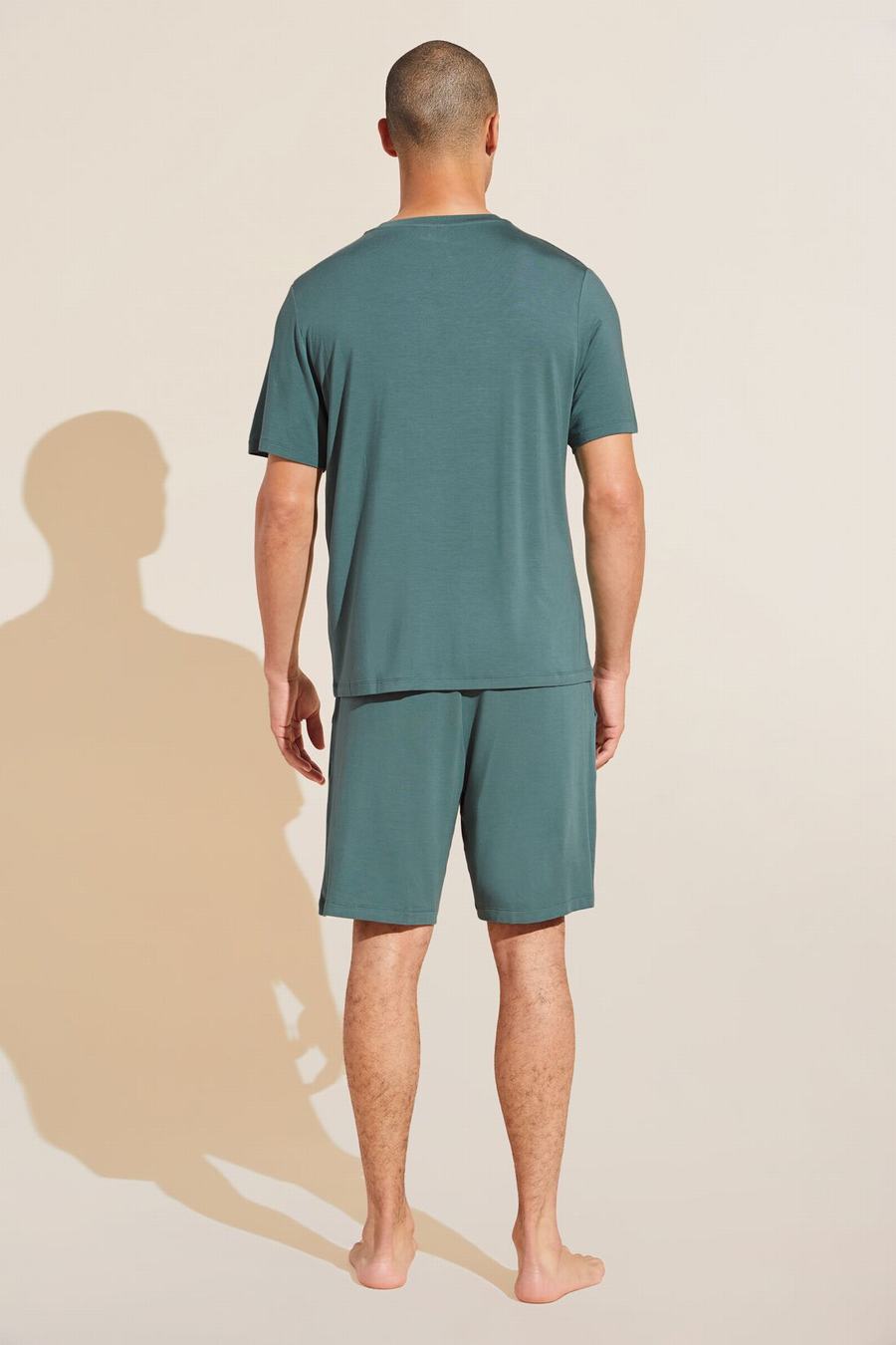 Eberjey Henry TENCEL™ Modal Short PJ Set Uomo Pigiama Verdi | EWX1788SH